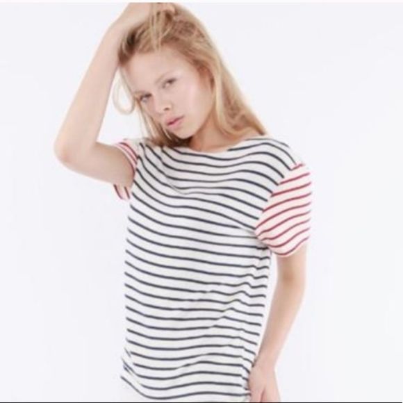 New Hye Park and Lune “Neptune” Premium Striped Casual T-Shirt Medium - Picture 2 of 8